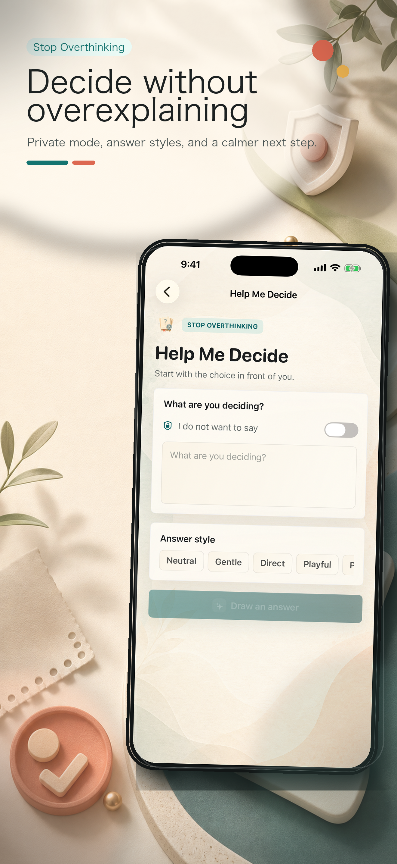 Decision screen
